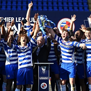 Reading U21s Celebrate Premier League Cup Victory: Kuhl and Sweeney Lift the Trophy (2014)