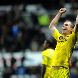 Reading's Alex Pearce Rejoices in Premier League Victory over Newcastle United at St. James Park (January 19, 2013)