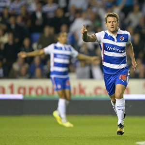 Simon Cox Scores the Opener: Reading FC's Victory Against Millwall in Sky Bet Championship at Madejski Stadium