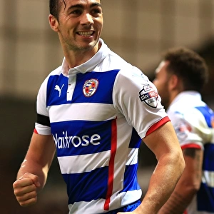 Stephen Kelly's Euphoric Celebration: Reading's Second Goal vs. Norwich City in Sky Bet Championship at Carrow Road