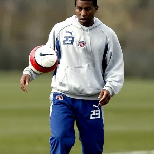 Ulises De La Cruz at the training ground