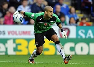 Images Dated 6th November 2011: Adam Federici in Action: Reading FC vs Birmingham City, Npower Football League Championship at