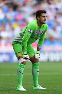Images Dated 18th August 2012: Adam Federici's Determined Performance: Reading FC vs Stoke City (Premier League 2012-13)