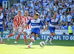Reading v Stoke City: Madejski Stadium: 18-08-2012 Collection: Adam Le Fondre Scores Dramatic Penalty to Rescue 1-1 Draw for Reading vs Stoke City (August 18)