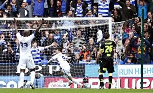 Images Dated 6th April 2012: Adam Le Fondre Scores First: Reading's Thrilling Goal vs. Leeds United in the Npower Championship