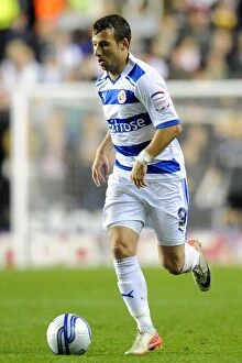 Images Dated 22nd October 2011: Adam Le Fondre Scores the Game-Winning Goal for Reading Against Southampton in Npower Championship