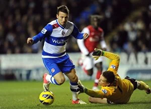 Images Dated 17th December 2012: Adam Le Fondre Scores the Stunner: Reading Stuns Arsenal with First Goal (December 17, 2012)