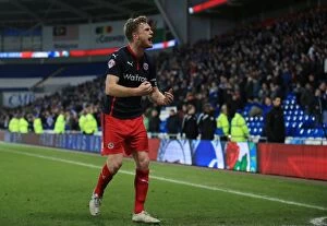 FA Cup - Fourth Round - Cardiff City v Reading - Cardiff City Stadium Collection: Alex Pearce's Euphoric Moment: Reading FC's FA Cup Upset Win at Cardiff City Stadium
