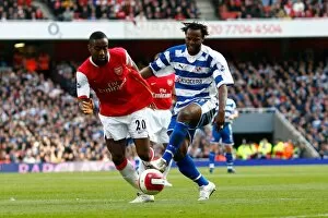 Images Dated 3rd March 2007: Andre Bikey takes on Johan Djourou
