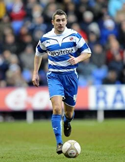Images Dated 13th February 2010: Andy Griffin's Thrilling Performance: Reading FC vs. West Bromwich Albion in FA Cup Fifth Round