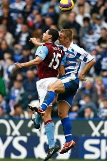 Images Dated 24th February 2008: Barclays Premier League Battle: Aston Villa vs. Reading - February 2008