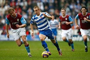Images Dated 24th February 2008: Barclays Premier League Clash: Aston Villa vs. Reading, February 2008