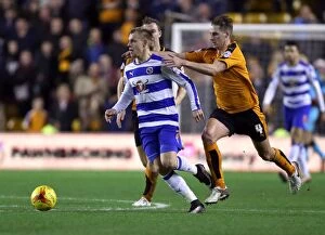 Wolves v Reading Collection: Battle for the Ball: Edwards vs. Vydra - Wolves vs. Reading, Sky Bet Championship, Molineux