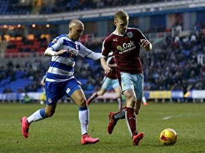 Reading v Burnley Collection: Battle for the Ball: Mee vs. Rakels in the Intense Sky Bet Championship Clash at Reading's