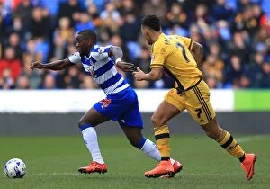 Images Dated 5th March 2016: Battle for the Ball: Ola John vs. Ryan Fredericks in the Sky Bet Championship Showdown at Madejski