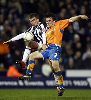 Images Dated 24th February 2010: Battle for the Ball: Tabb vs. Morrison - FA Cup Fifth Round Replay: Reading vs. West Bromwich Albion