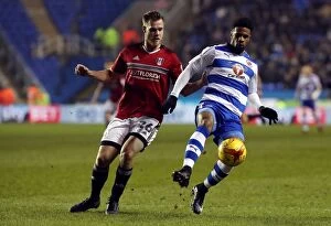 Images Dated 24th January 2017: Battle for Supremacy: McCleary vs. Kalas in the Sky Bet Championship Clash at Reading's Madejski