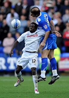 Images Dated 16th October 2010: Battle for Supremacy: Zurab Khizanishvili vs. Nathan Dyer - A Riveting Encounter in the Npower
