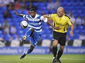 Images Dated 11th August 2009: Bignall vs. Branston: A Clash of Captains in Reading vs. Burton Albion's Carling Cup First Round