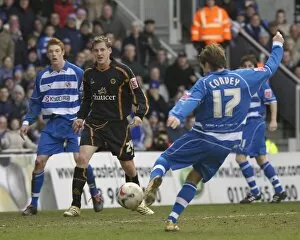 Images Dated 18th March 2006: Bobby Convey makes in 1-0 against Wolves