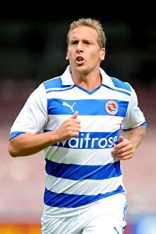 Images Dated 23rd July 2011: Brian Howard in Action: Reading FC vs Northampton Town - Pre-Season Friendly