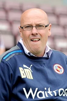 Images Dated 23rd July 2011: Brian McDermott Leads Reading FC at Sixfields Stadium: Pre-Season Friendly Against Northampton Town
