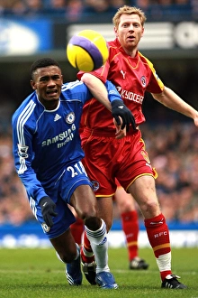 Brynjar Gunnarsson chases down the ball with Chelseas Salomon Kalou Brynjar Gunnarsson chases down the ball with Chelseas Salomon Kalou