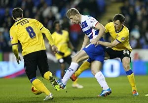 Images Dated 17th February 2015: Clash of the Captains: Pogrebnyak vs. Kvist in the Sky Bet Championship - Reading vs
