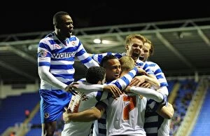 Images Dated 28th January 2014: Clash of the Championship Contenders: Reading FC vs Blackpool (2013-14)