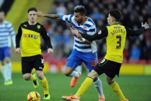 Images Dated 11th January 2014: Clash of the Championship Contenders: Watford vs. Reading (2013-14)