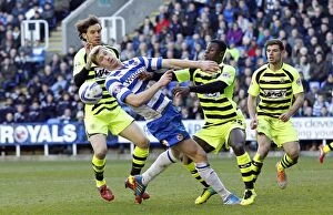 Images Dated 1st March 2014: Clash of the Contenders: Reading FC vs Yeovil (2013-14) - Sky Bet Championship