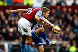 Images Dated 12th January 2008: Clash of the Giants: Aston Villa vs. Reading, FA Barclays Premiership, 12th January 2008