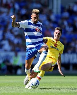 Images Dated 22nd August 2015: Clash of Midfield Titans: Danny Williams vs Darren Potter in the Sky Bet Championship Showdown at