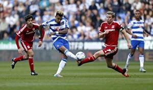 Reading v Middlesbrough Collection: A Clash of Midfield Titans: Williams vs. Leadbitter - Reading vs