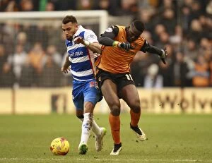Images Dated 7th February 2015: Clash at Molineux: A Battle between Benik Afobe and Danny Williams