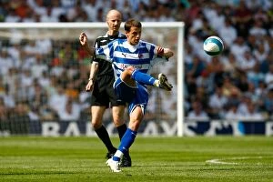 Images Dated 11th May 2008: Clash in the Premier League: Derby County vs. Reading - May 11, 2008