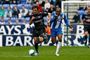 Images Dated 26th April 2008: Clash in the Premier League: Wigan vs. Reading, April 2008