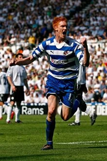 Images Dated 11th May 2008: Clash in the Premiership: Derby County vs Reading, May 11, 2008