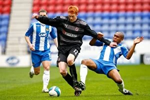 Images Dated 26th April 2008: Clash in the Premiership: Wigan vs. Reading, April 2008