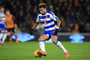 Hull City v Reading Collection: Daniel Williams Faces Off in Intense Sky Bet Championship Showdown: Hull City vs. Reading