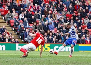 Images Dated 5th April 2014: Daniel Williams Scores First Goal for Reading Against Charlton Athletic (2014, Sky Bet Championship)
