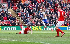 Images Dated 5th April 2014: Daniel Williams Scores First Goal for Reading Against Charlton Athletic in Sky Bet Championship