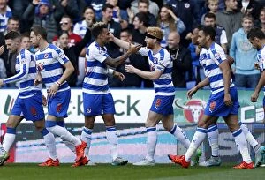Images Dated 3rd October 2015: Danny Williams Scores First Goal for Reading Against Middlesbrough in Sky Bet Championship Match