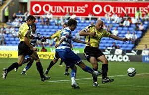 Images Dated 11th August 2009: David Mooney Scores First Goal for Reading in Carling Cup Match Against Burton Albion