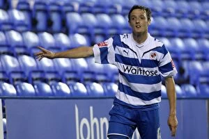Images Dated 11th August 2009: David Mooney Scores for Reading Against Burton Albion in Carling Cup First Round at Madejski Stadium