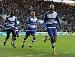 Images Dated 2nd February 2013: Double Delight: Jimmy Kebe's Brace Leads Reading to Memorable Victory Against Sunderland