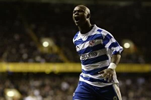 Images Dated 5th January 2008: Euphoric Celebration: Leroy Lita's Unforgettable Moment as Reading Ties Tottenham 2-2 in the FA Cup