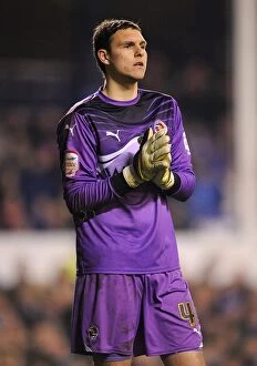 Images Dated 4th March 2011: Fifth Round FA Cup Showdown: Everton vs. Reading - Alex McCarthy's Determined Performance at