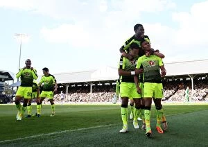 Fulham v Reading Collection: Fulham vs. Reading: Jordan Obita Scores Opening Goal in Sky Bet Championship Play-Off First Leg at