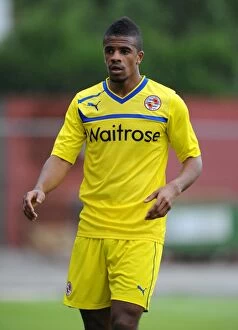 Pre Season Friendly - AFC Wimbledon v Reading - The Cherry Red Records Stadium Collection: Garath McCleary in Action: Reading FC vs AFC Wimbledon at The Cherry Red Records Stadium